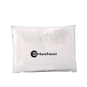 V0826-DISPOSABLE PONCHO-Clear/Clear pouch